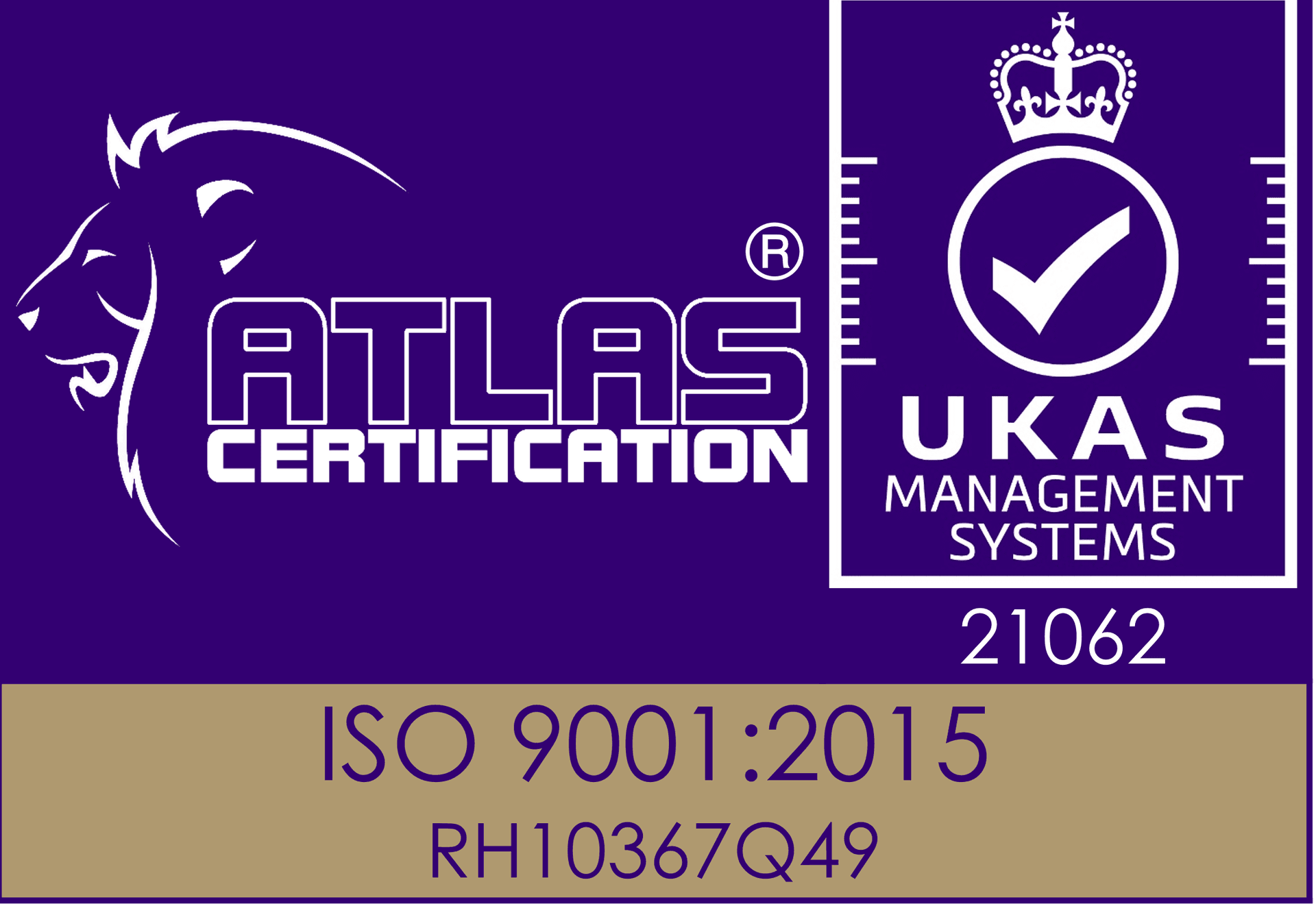 ISO 9001 Quality Management Certification Badge