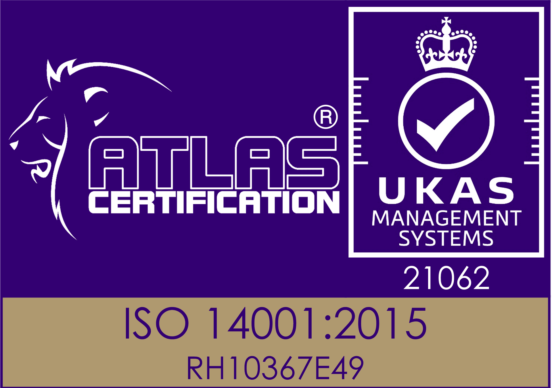 ISO 14001 Environmental Management Certification Badge